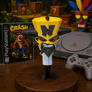 Dr. Neo Cortex - Estilo Retrô Geométrico