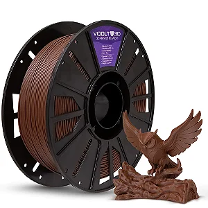 Filamento PLA Marrom Velvet High Speed Premium VOOLT - 1Kg