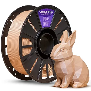 Filamento PLA Marrom Cappuccino High Speed Premium VOOLT - 1Kg