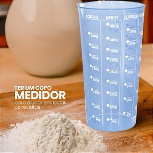 Copo Medidor Graduado 500ml Geladinho Bolo Massa Liquidos Receitas