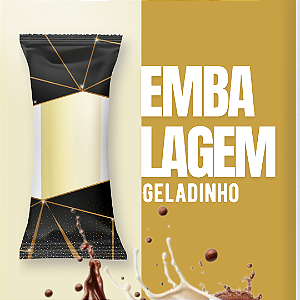Embalagem Higiênica Geladinho 7x19cm Sacolé Dindin Chup-chup Preto Escolha a Qtde