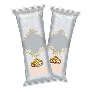 Embalagem Higiênica Geladinho Casamento 7x19cm Sacolé Chup-chup ENLACE