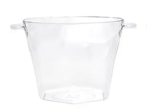 Balde de Gelo Transparente