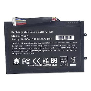 Bateria Para Dell Alienware M11x / M14x 14.8v 5000mah 74wh