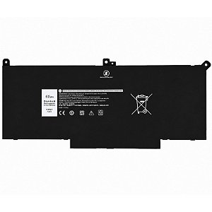 Bateria Para Dell Latitude 7280 7380 7480 Type F3YGT 7.6v 7894mah/ 60wh
