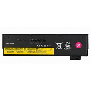 Bateria Para Lenovo Thinkpad T470 T480 T570 T580 ext 11.4V / 2.11Ah 24Wh (61) sb10k97581