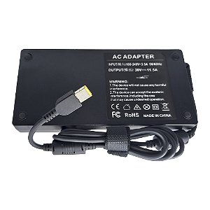 Fonte Para Lenovo 20v 11.5a 230w 11mmx4mm Pino Retangular