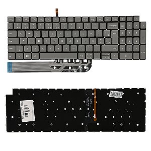 Teclado Para Dell Inspiron 3511 3515 P112f Cinza Backlight (luz de fundo)