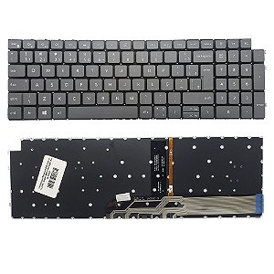 Teclado Para Dell Inspiron 3511 3515 P112f Grafite Backlight (luz de fundo)