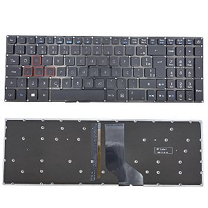 Teclado Para Acer Aspire Nitro N16w3 Abnt2 32 Vias