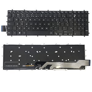 Teclado Para Dell Inspirion P66f 15 5565, 5567, 5575, 7566, 7567, 5767 com iluminação