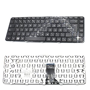 Teclado Para Hp Dm4 Series Dv5-2000 Preto Com Moldura