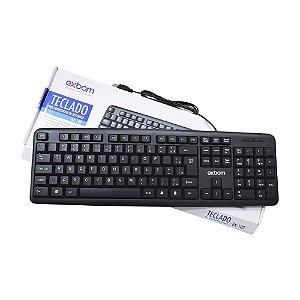 Teclado Para Pc Usb Exbom Bk-102 Abnt2 Preto