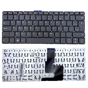Teclado Para Lenovo Ideapad 330s-14ikb / Yoga 520-14ikb Cinza (Sem tecla POWER)