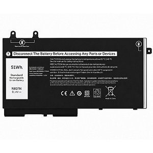 Bateria Para Dell Latitude 5500 5510 Precision 3540 Inspiron 7590 7591 Série 2 em 11.4V - 4000mAh 51Wh R8D7N