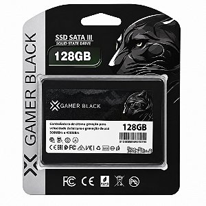 Ssd 2.5" Sata Gamer Black 128gb