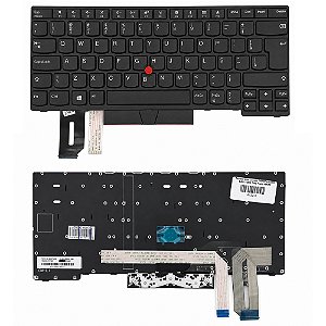 Teclado Para Lenovo Thinkpad E480 E485 T480s T490 Preto Abnt2