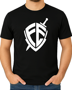 Camiseta casual religiosa +FÉ