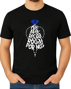 Camiseta casual religiosa Mãe Aparecida