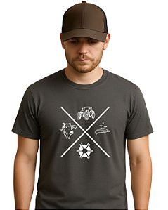 Camiseta casual Agro Raiz do Campo
