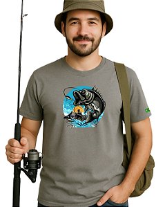 Camiseta casual pescaria Hooked