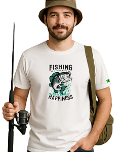 Camiseta casual pescaria FishHapp