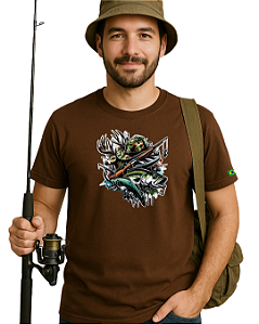 Camiseta casual pescaria Hunt