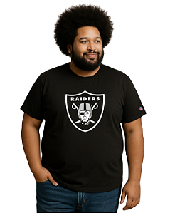 Camiseta Masculina Plus Size NFL Raiders