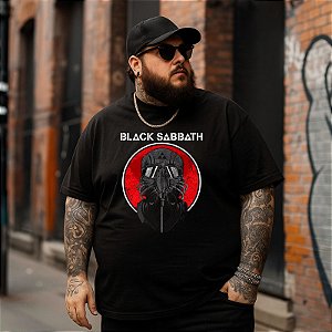 Camiseta Plus Size Masculina Banda Rock Black Sabath