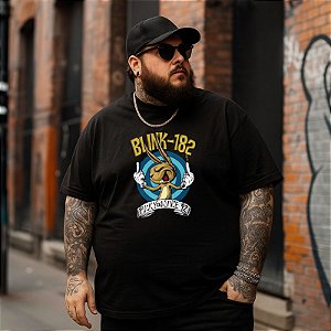 Camiseta Plus Size Masculina Banda Rock Blink 182