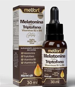 Melatonina com Triptofano em Gotas 30ml - Melfort