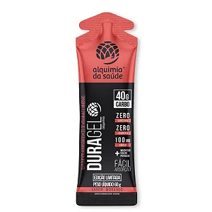Duragel Morango – Gel de Carboidrato 40g (Box com 15 Sachês)