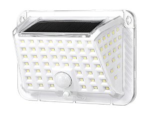 Luminária Solar de Parede com Sensor de Presença 90 LEDs | Inova KV-448 - Energia Solar, Recarregável, à Prova d'Água