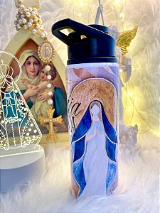 Garrafa Personalizada Arte Católica Nossa Senhora Gratia Plena