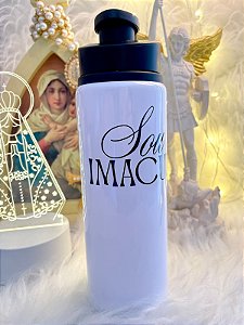 Garrafa Personalizada Arte Católica Nossa Senhora de Fátima Sou da Imaculada