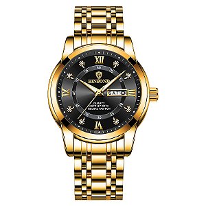 Relógio Masculino BinBond Quartzo de Luxo Design Moderno e Estiloso