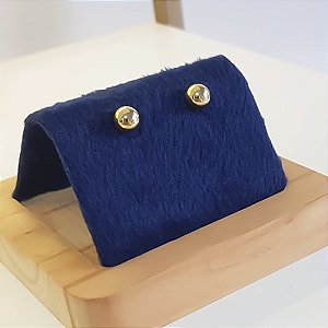 BRINCO ESFERA 8MM BANHADO OURO 18K