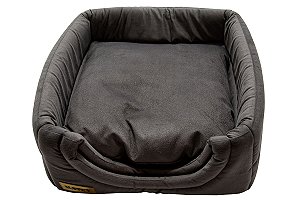 Cama Iglu e Toca Para Cachorro Luppet Cinza Super Luxo Tamanho:G