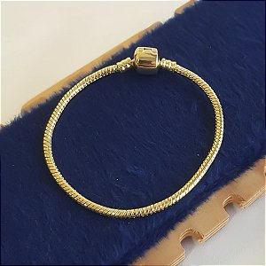 PULSEIRA TIPO PANDORA BANHADA OURO 18K