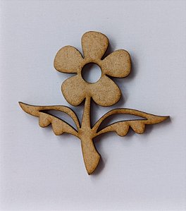 APLIQUE FLOR EM MDF 3MM. CORTE A LASER