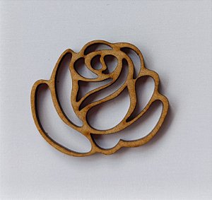 APLIQUE FLOR EM MDF 3MM. CORTE A LASER