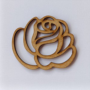 APLIQUE FLOR EM MDF 3MM. CORTE A LASER