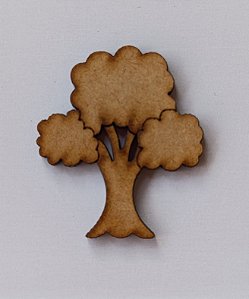 APLIQUE ÁRVORE EM MDF 3MM. CORTE A LASER