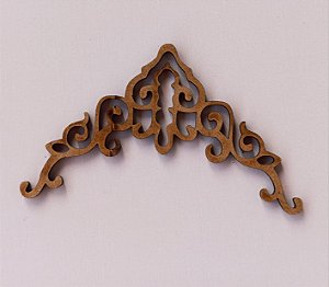 APLIQUE CANTONEIRA Nº 7 EM MDF 3MM. CORTE A LASER.