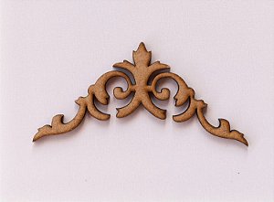 APLIQUE CANTONEIRA Nº 10 EM MDF 3MM. CORTE A LASER.