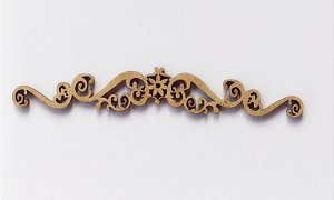 APLIQUE ARABESCO Nº 6 EM MDF 3MM. CORTE A LASER.