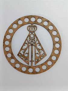 BASE PARA CROCHÊ Nº 1 EM MDF 2,5MM REDONDA - Pacote C/02 Unidades