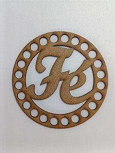 BASE PARA CROCHÊ Nº 4 EM MDF 2,5MM REDONDA - Pacote C/02 Unidades