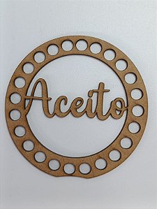 BASE PARA CROCHÊ Nº 6 EM MDF 2,5MM REDONDA - Pacote C/02 Unidades