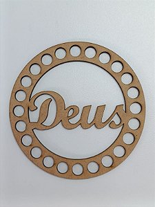 BASE PARA CROCHÊ Nº 7 EM MDF 2,5MM REDONDA - Pacote C/02 Unidades